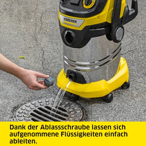 Kärcher Nass-/Trockensauger WD 6 P S V-30/6/22/T, inkl. Steckdose, Flachfaltenfilter, patentierter...