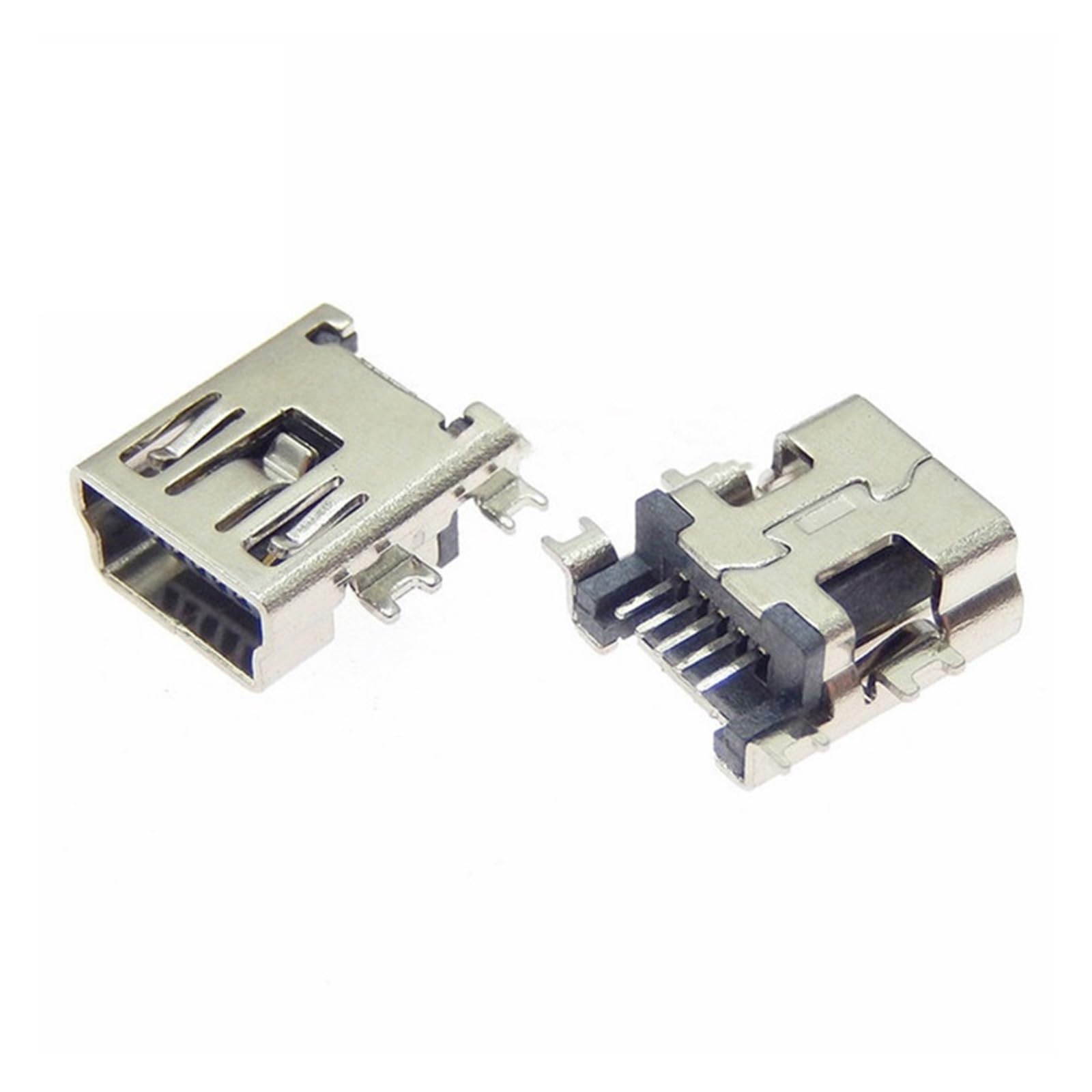 Zestaw 45/90 sztuk 9 mini USB SMT dip 5 pinów B złącze męskie żeńskie gniazdo wtykowe tylne zestawy zacisków do naprawy DIY HCHDTDT (45 sztuk)