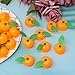 Honbay 30PCS Lifelike Simulation Plastic Oranges Mini Artificial Tangerines Decorations Realistic Fake Fruit Food Models Ornaments for Home Party Tabletop Decorations Sample Display Photography Prop