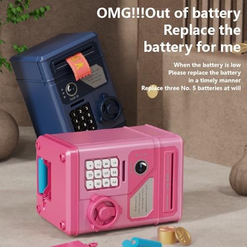 Image of Face Recognition Piggy Bank Toy for Kids 3+| 1Pcs Money Saver ATM Box with Pattern Lock Coin Collector Advanced Gullak Toys for Boys | Girls Birthday Gift for Children Educational & Decor Item