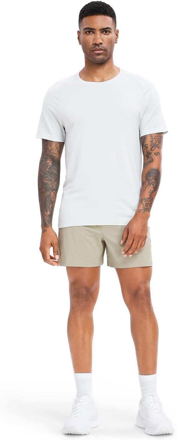 HeyNuts Infinite Men's Linerless Shorts 5", Athletic Running Workout Sports Quick Dry Lightweight with Pockets - Image 4