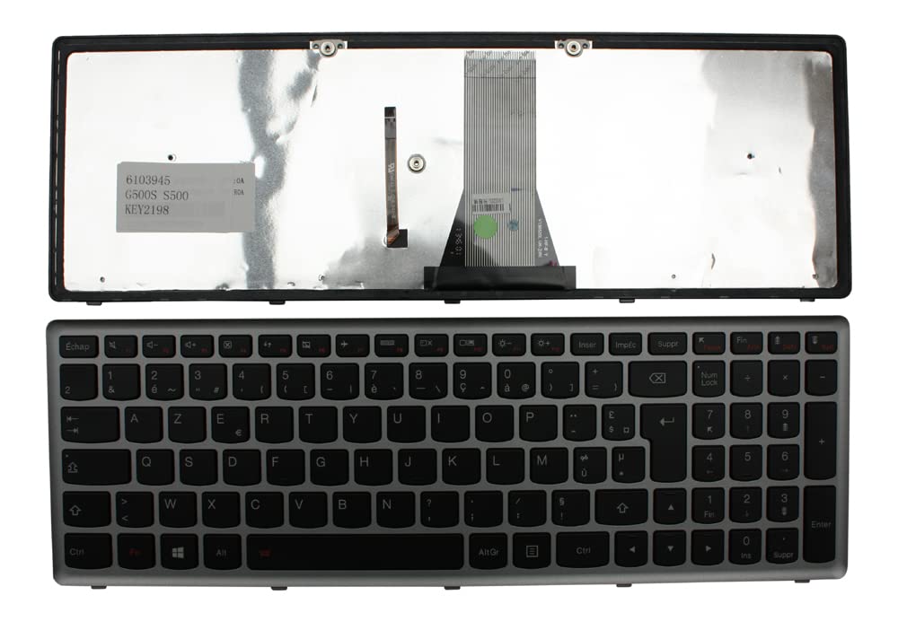 Clavier pour PC portable compatible Lenovo G500s Touch de marque Power4Laptops français