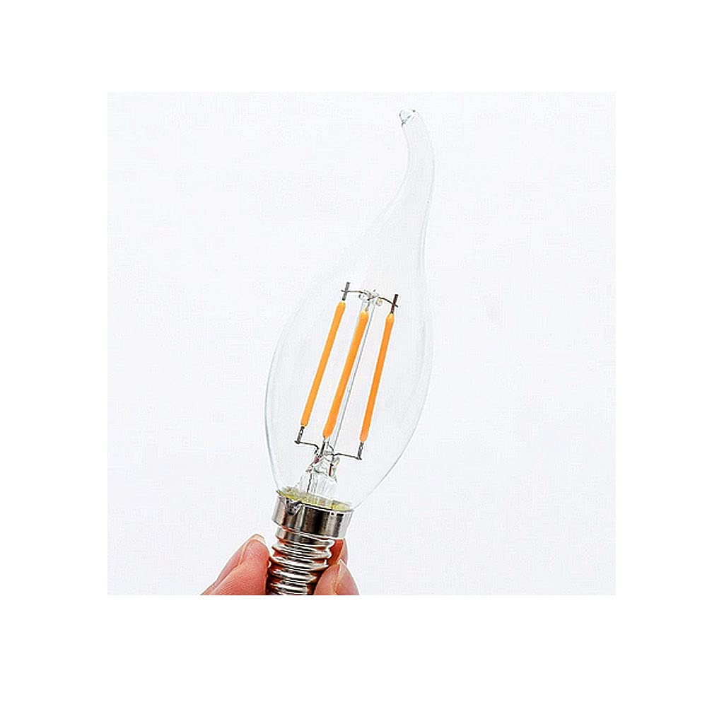 Żarówki ledowe Świeca ściemniana 4W E14 6 opakowań Żarówka C35 400LM 2700K Ciepła biała żarówka Vintage AC 220-240V