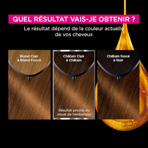 Coloration Permanente Sans Amoniaque 6.3 Miel Doré Activée Par 'huile Olia Garnier La Boîte - vue 8