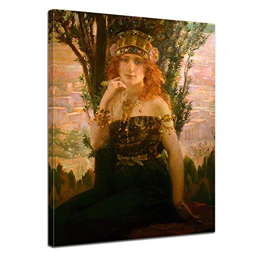 Helena de Troja Gaston Bussière tableau décoration murale 60 x 80 cm peinture mythologie