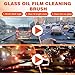 2PCS Glass Oil Film Remover for Car,Roll-On Glass Compound with Cleaning Board,Removes Oil Film & Smudges,Universal Anti-Rain Fog BrushOil Film Remover for Car Windshields and Windows(100g)