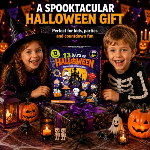 13PCS Halloween Building Blocks for Kids Age 6+, Halloween Party Favor Toys | Halloween Classroom Favors for Kids with Devil, Pumpkin, Vampire & Monster Figures,Trick or Treat Bag Stuffers - image 7