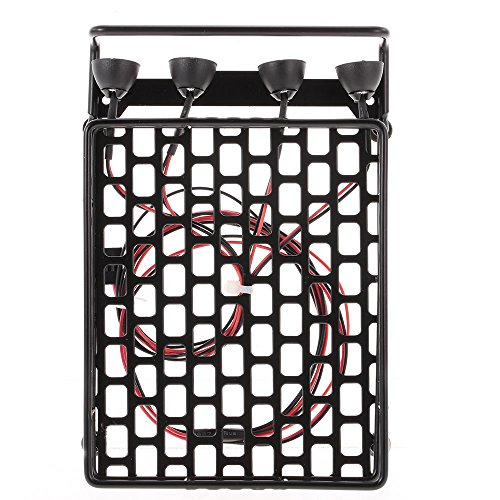 OWSOO Rack de bagageiro com Barra de Luz para 1/10 RC Crawler Axial SCX10 D90 110 Traxxas TRX-4 Tami