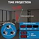 Lancoon Projektion Wecker für Decke Wand Dual Alarm Einstellung Snooze 12/24 H USB-Ladeanschluss LED Spiegel Bildschirm Display 4 Level Helligkeit Dimmer Weiß-Weiß