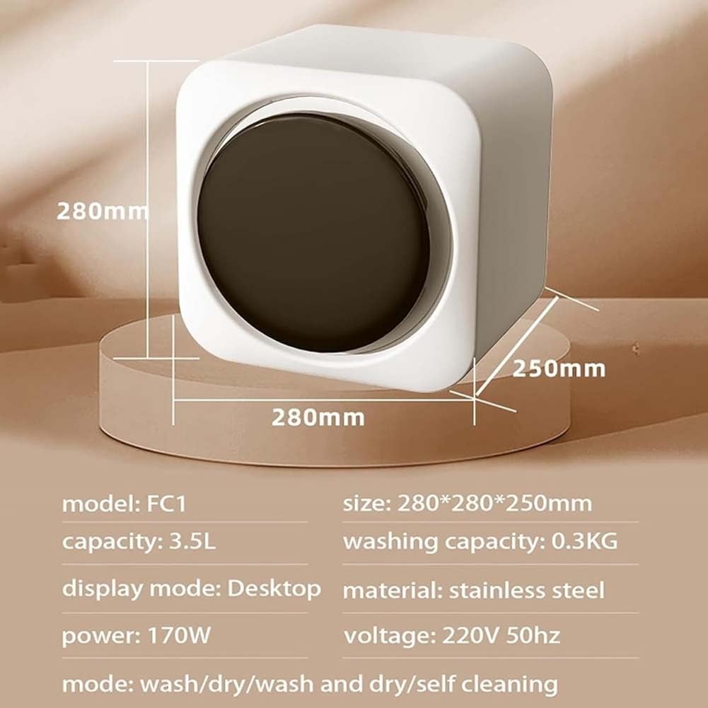 Mini-Waschmaschine für Zuhause, Wandmodell, 3,5 l, Mini-Waschmaschine und Trockner, vollautomatischer Wäschetrockner, für die Wäsche in Wohnungen