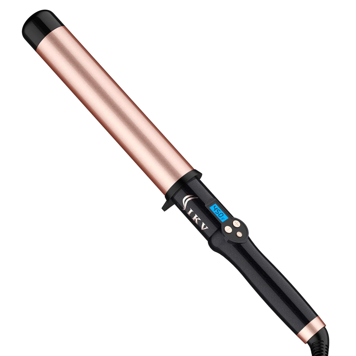 Photo 1 of 1 1/2 Inch Large Curling Wand for Long Hair, 1.5 Inch Dual Voltage Hair Curling Iron Wand Ceramic Extra Long Barrel,10 Adjustable Temp