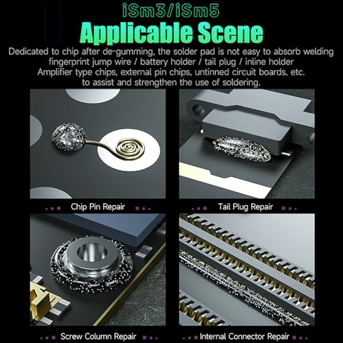 Image of MECHANIC 3-in-1 Kit iSm3 Jump Wire Specific Solder Tin Paste 138℃-158℃ Low /Medium Temperature Soldering Flux for Phone Repair Tools With Jump Wire FJ201 0.01mm*200m Jumper Wire Motherboard Repair