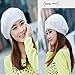 seven wolves Fashion Pearl Beret Hat for Womens, Wool French Beanie Cap Hat Winter Clothes Accessory Warm Hat, White 2