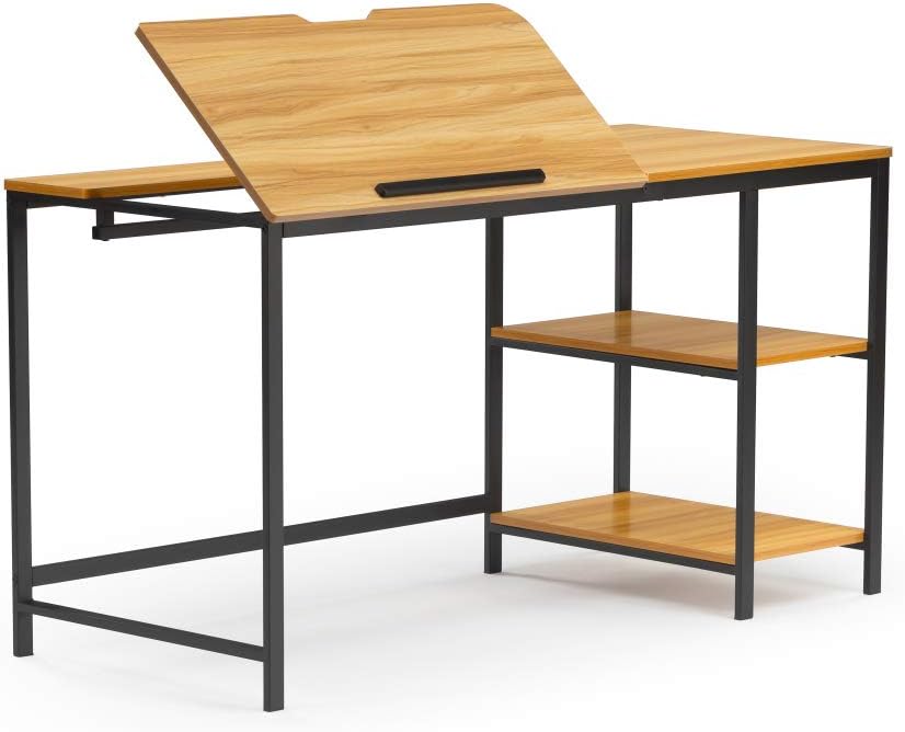 ZFRANC 55 Inch MultiFunction Drafting Table Adjustable Stand Table MultiFunction