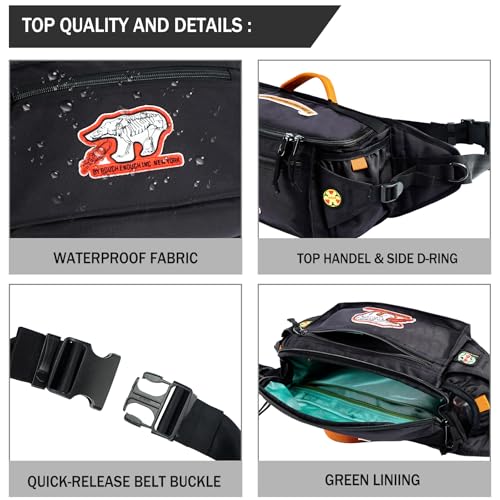 Pochete tática Rough Enough para homens, bolsa tiracolo grande para viagens, pesca, caminhadas, caça