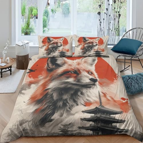 Housse de couette chemin forestier parure de lit 220x240cm fermeture éclair - 4