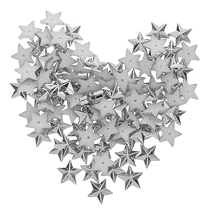 NUOBESTY 100 Stück Acryl Pentagramm Sterne