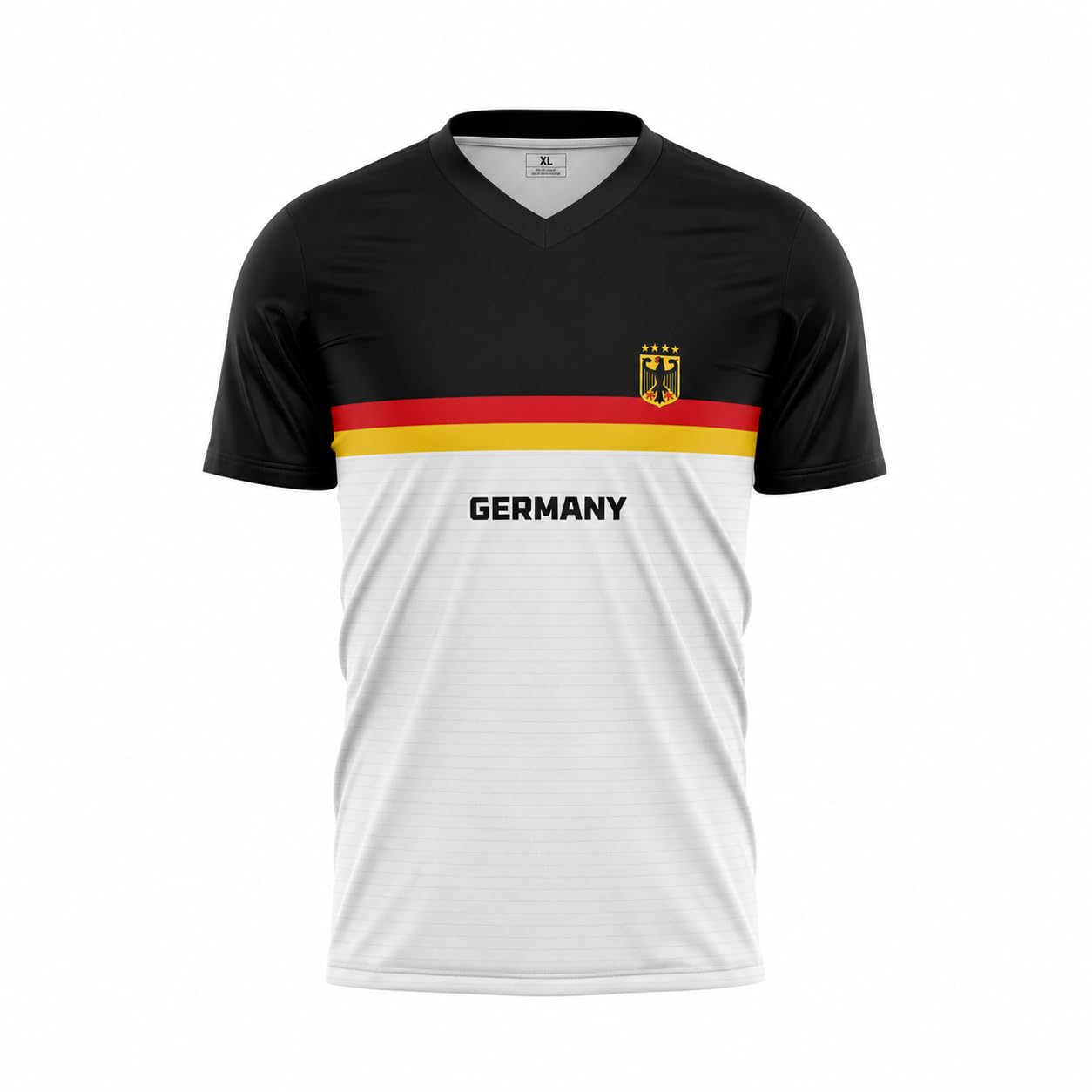 Germany Football Soccer Jersey National Team Support Edition - White - 100% Polyester Fast Dry Regular Fit T-Shirt-image-9