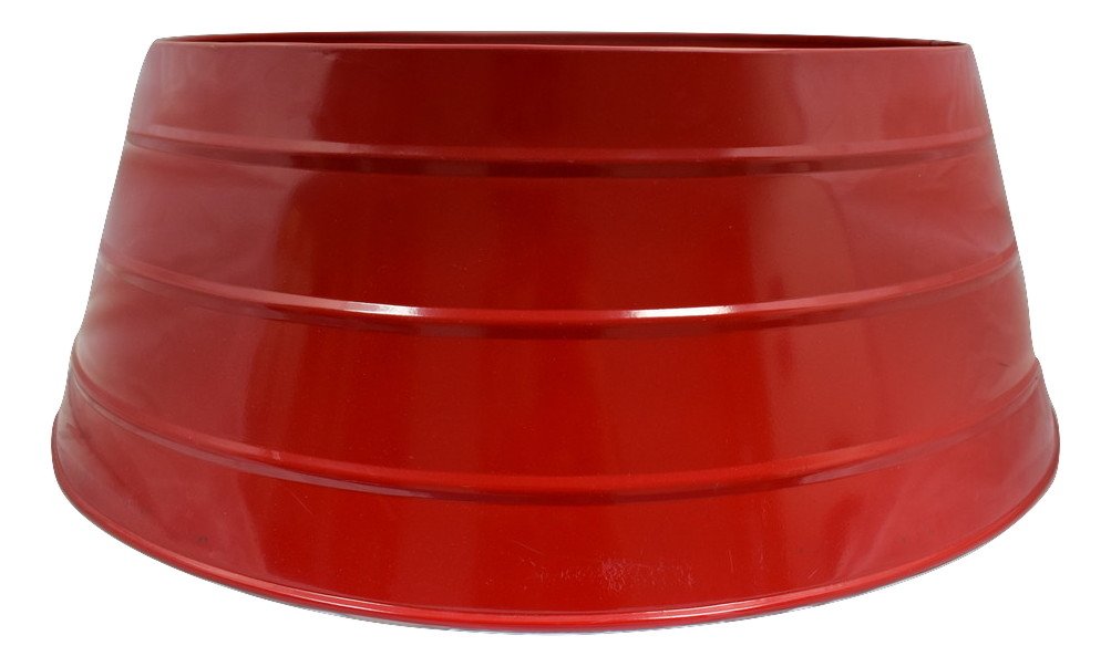 Ivyline Metal Christmas Tree Skirt 67cm Red, 67x67x25 cm
