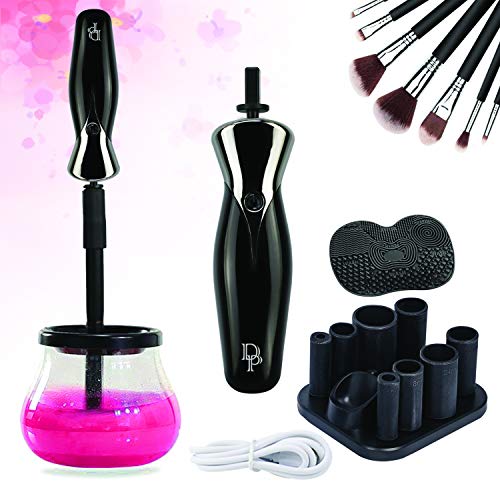 Dp Beauty Line Electric Makeup Brush Cleaner & Dryer Set, Keep Your Brushes Clean And Dry, 8 Collars Sizes, 2 Speeds, Usb Rechargeable And Portable #TOP7