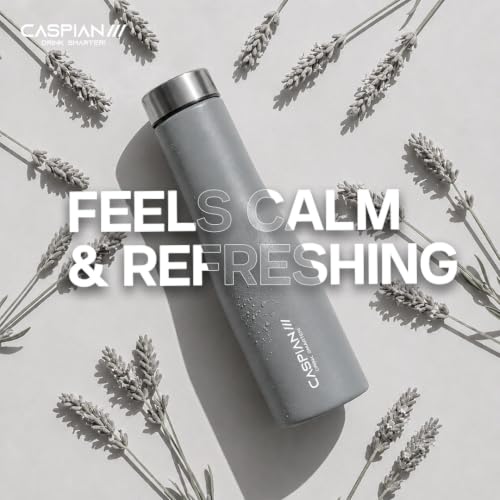 Image of Caspian Aqua Customised Stainless Steel Water Bottle 1L, G Goose with Logo Print - Personalised Water Bottle with Your Name Print for Kids Boys Girls School Office Gym- Perfect for Corporate Gifting