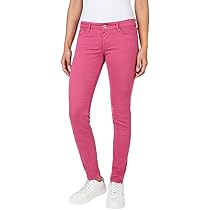 Pepe Jeans Soho, Pantaloni Donna, Pink (Dark Blush), 24W , 32L