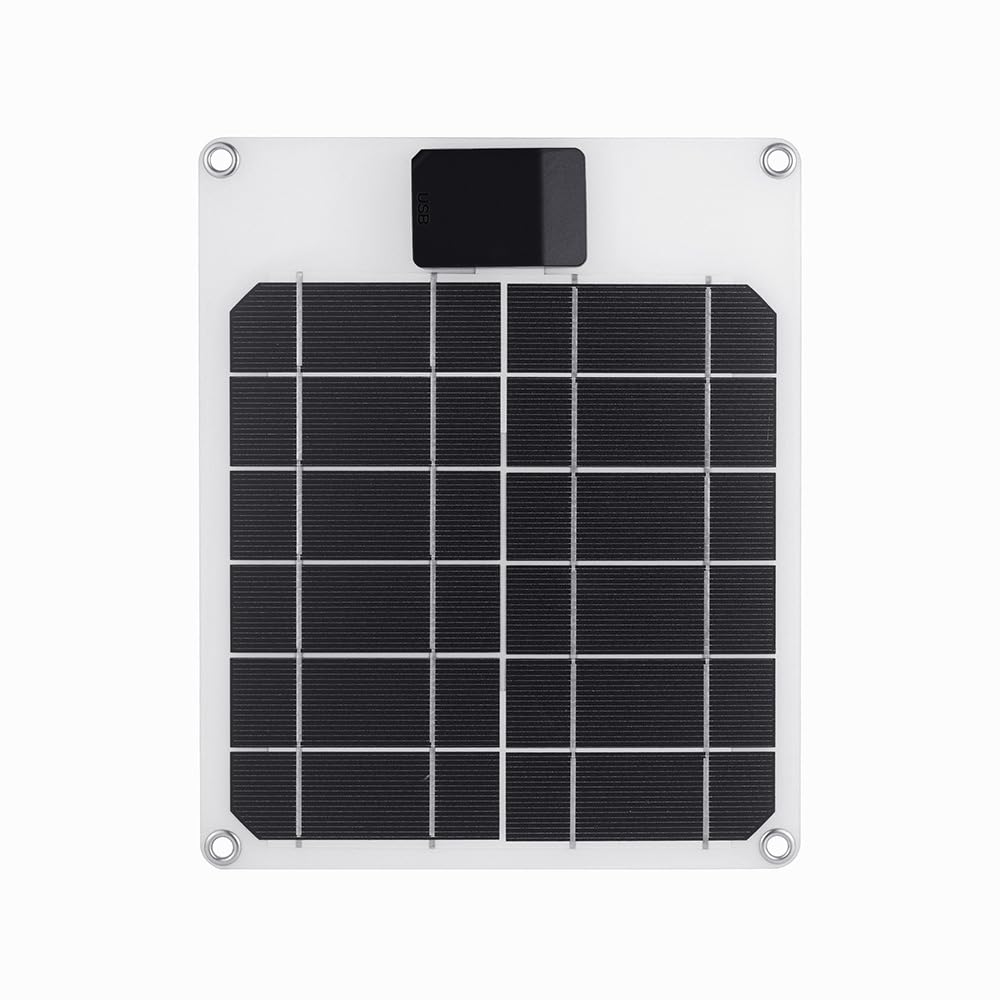 HWMATE 5W Solar Charger Solar Panel Cell Phone Charger for Camping Hiking Climbing