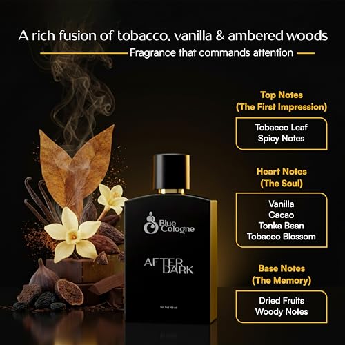Image of AfterDark Edp Premium Perfume For Man & Woman, 100 ml | Long-Lasting Eau De Parfum | Tobacco, Vanilla & Spices | Luxury Fragrance For Modern Lifestyle | Ideal Gift For Him (Pack of 1)