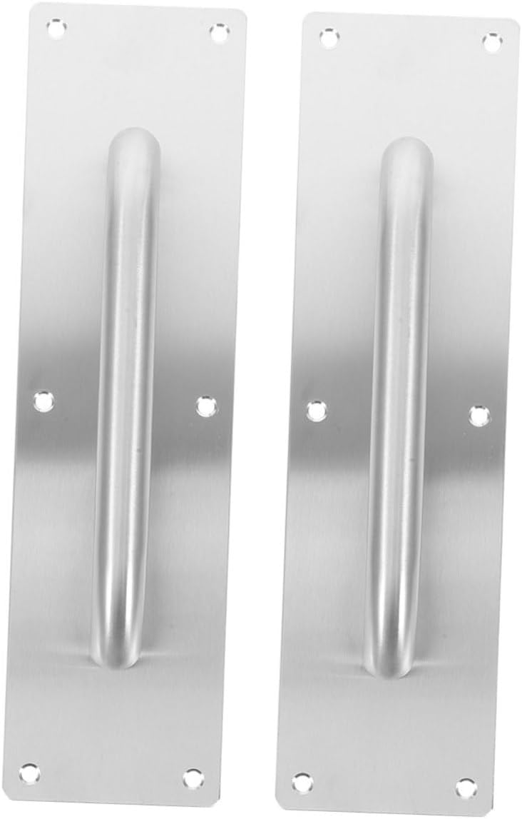 Homoyoyo Elegant Fire Door Handle Set 2 Pcs Cabinet Handles Push-Pull Feature for Wardrobe Closet Kitchen Nursery