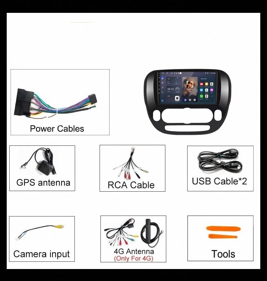 Radio coche Bluetooth con pantalla portátil para viajar en tu Kia Soul 2 7