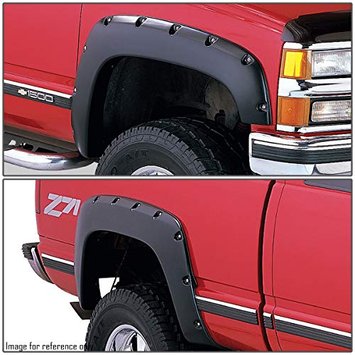 Dna Motoring Wf-Cs07-88-Bk Wheel Fender Flares 4Pcs/Set Compatible With 07-13 Silverado 1500 Fleetside 69.3" Short Beds #TOP6