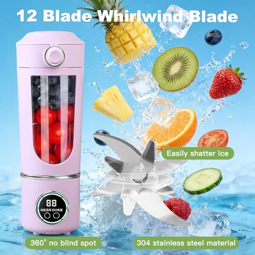 Mixeur portable smoothie et petit presse-agrumes de 700 ml rechargeable Type C - 4