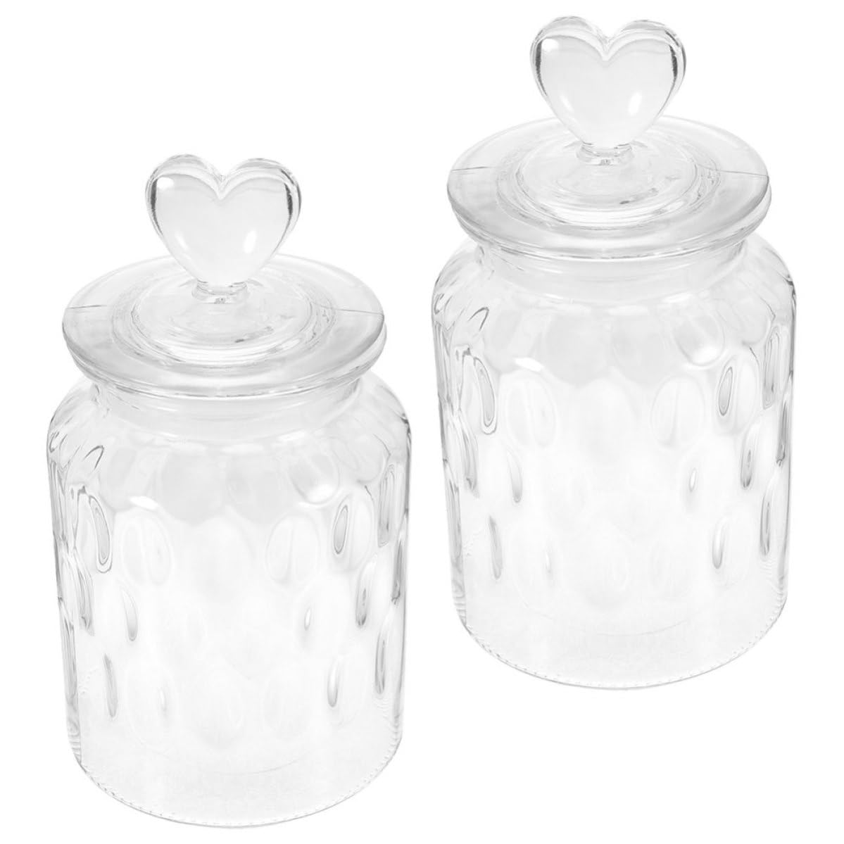 jojofuny 2 Piezas Frasco Hermético de Vidrio Blanco de 950ml para Almacenar Cereales y Granos Tapa Sellada que Mantiene los Alimentos Frescos en Cocina