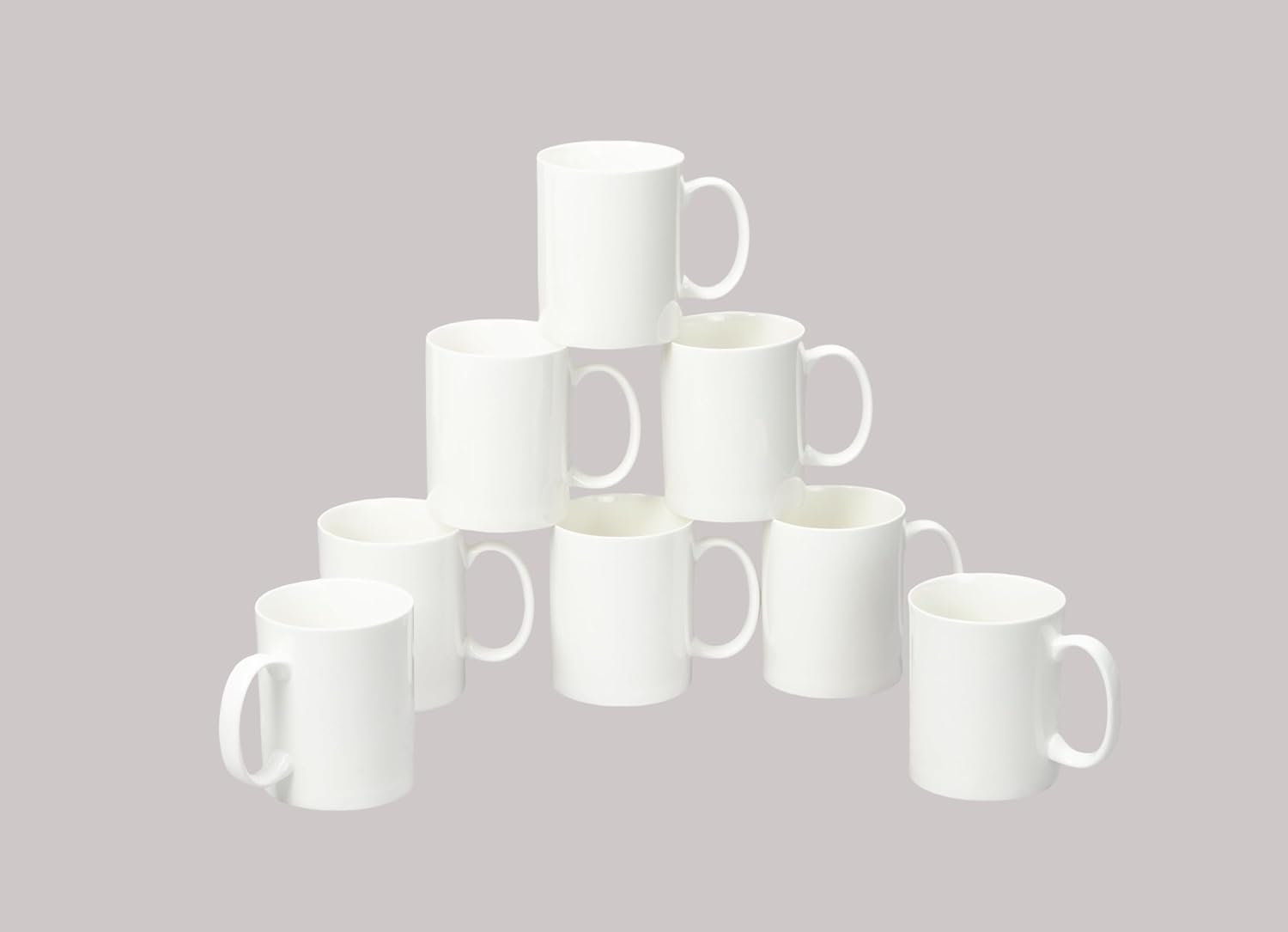 Bone China Rim Shape, Elegance White 40pc Dinnerware Set