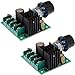 Chironal 2PCS 9V-50V 10A PWM DC Motor Speed Controller with Knob Adjustable Speed Regulator (9V~50V)
