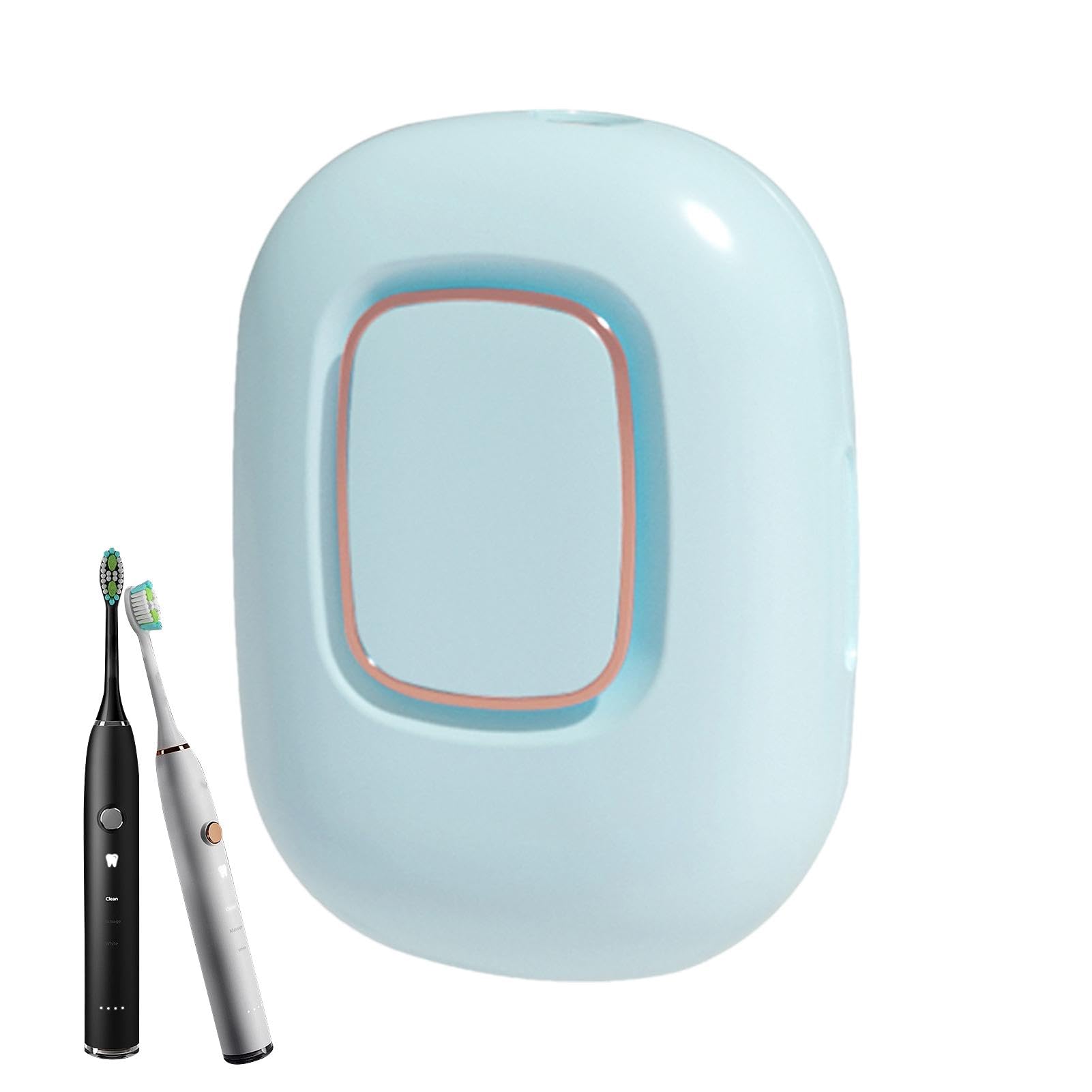 Desinfectantes portátiles para cepillos de dientes UV | Desinfectantes UV para cepillo de dientes con secado inteligente - Fundas de viaje para cepillo de dientes montado en la pared para familiares