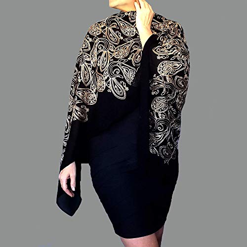 sheer gold evening wrap