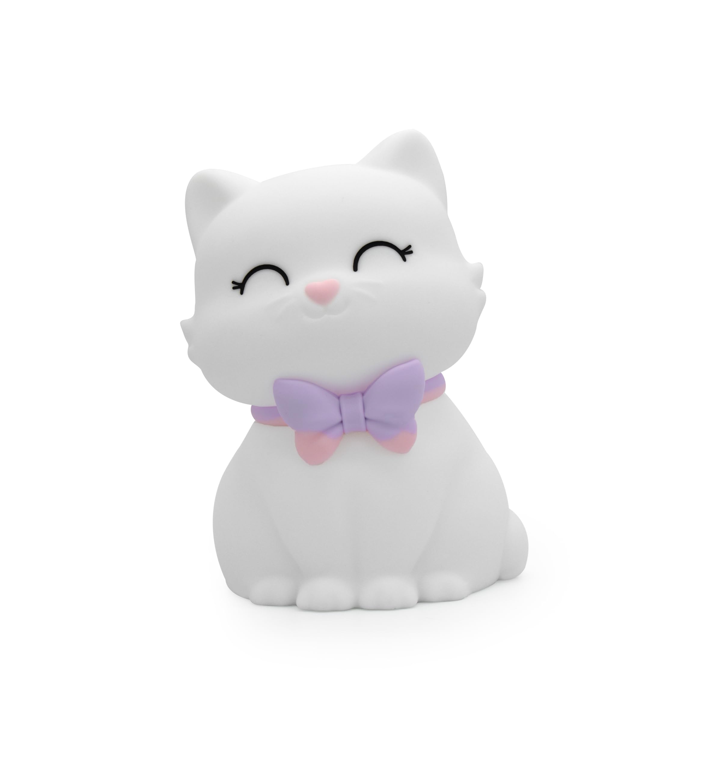 [D]hink DHINK - Lámpara de noche recargable LED de gato, lámpara de noche de silicona para habitación de bebé y niño, lámpara de noche infantil, regalo de nacimiento, color blanco