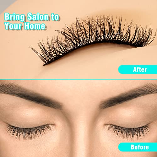 VAVALASH Individual Cluster Lashes 30D+40D-0.07-C-10-16MIX DIY Eyelash Extension 280 Lash Clusters Faux Mink Slik Individual Lashes Easy Full Lash Extensions DIY at Home (30D+40D-0.07-C-10-16mm Mix) - Thumbnail 6