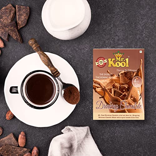 Image of Mr. Kool Drinking Chocolate Powder Box for Delicious Hot / Cold Chocolate Drink, Healthy Drink for Kids 400 Gm X 10 Pack