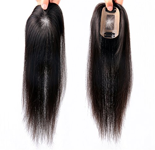 Extension cheveux humains à clip 40cm pour cheveux clairsemés noir
