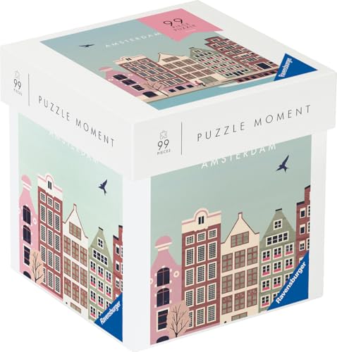 Ravensburger Puzzle 12001377 - Amsterdam - 99 Teile Puzzle Moment für Erwachsene und Kinder ab 14 Jahren