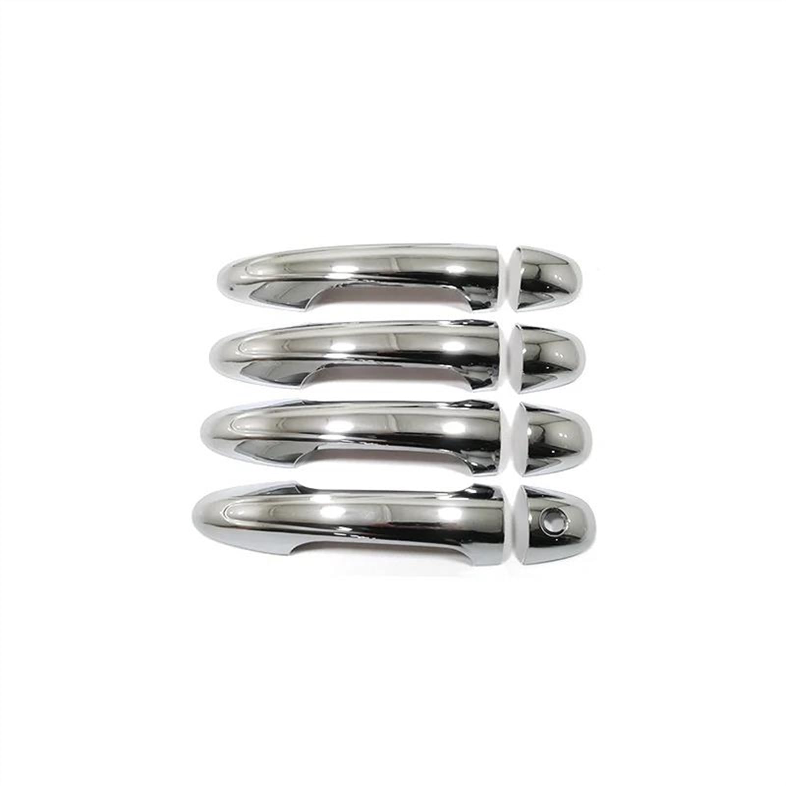 Kjhopy Chrome A Abs Chrome Car Door Handle Cover For Toyota For Hilux Revo For Rocco For Fortuner For Innova Rav4 2016-2020 Sr5 Exterior Door Handle(Chrome A)