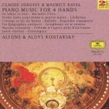ラヴェル•ドビュッシー:ピアノ連弾集コンタルスキー兄弟LP2枚1978年ドイツ盤 ラヴェル•ドビュッシー:ピアノ連弾集コンタルスキー兄弟LP2枚