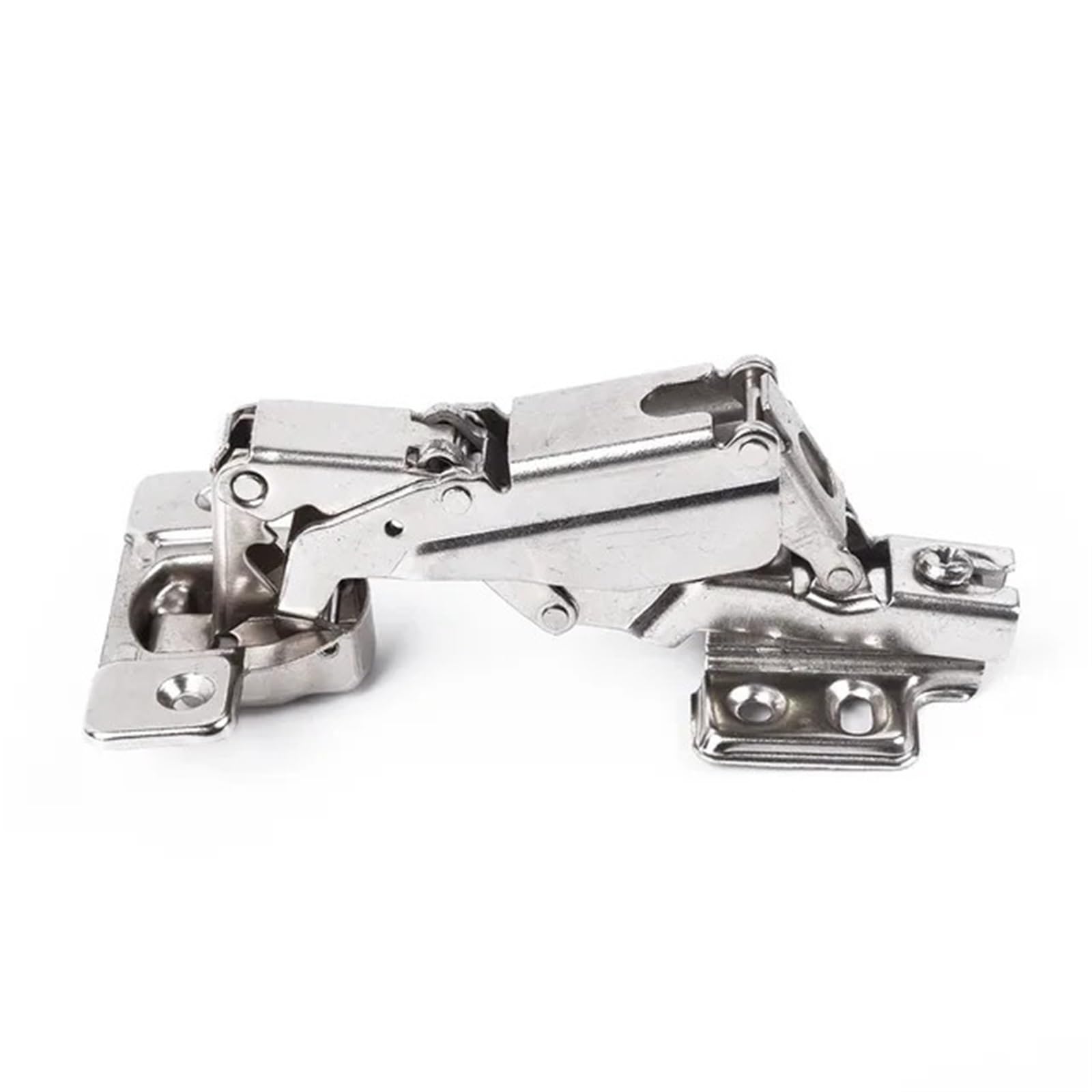 Charnières hydrauliques pour portes d'armoires de cuisine : lot de 10 en acier inoxydable