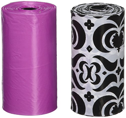 Image of NVMK SALES Nandog Waste Bag Replacements (8 Pack), Pink Damask