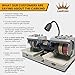 CabKing Cabbing Machine Lapidary Equipment - Gem Stone Grinder Jewelry Stone Polisher - Includes Diamond Wheels, LED Lamp, Water System, & Accessories - 6