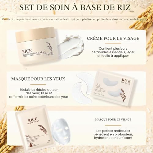 Rice Coffret Soin Femme, 11 Pièces Skincare Coréenne Coffret – vue 4