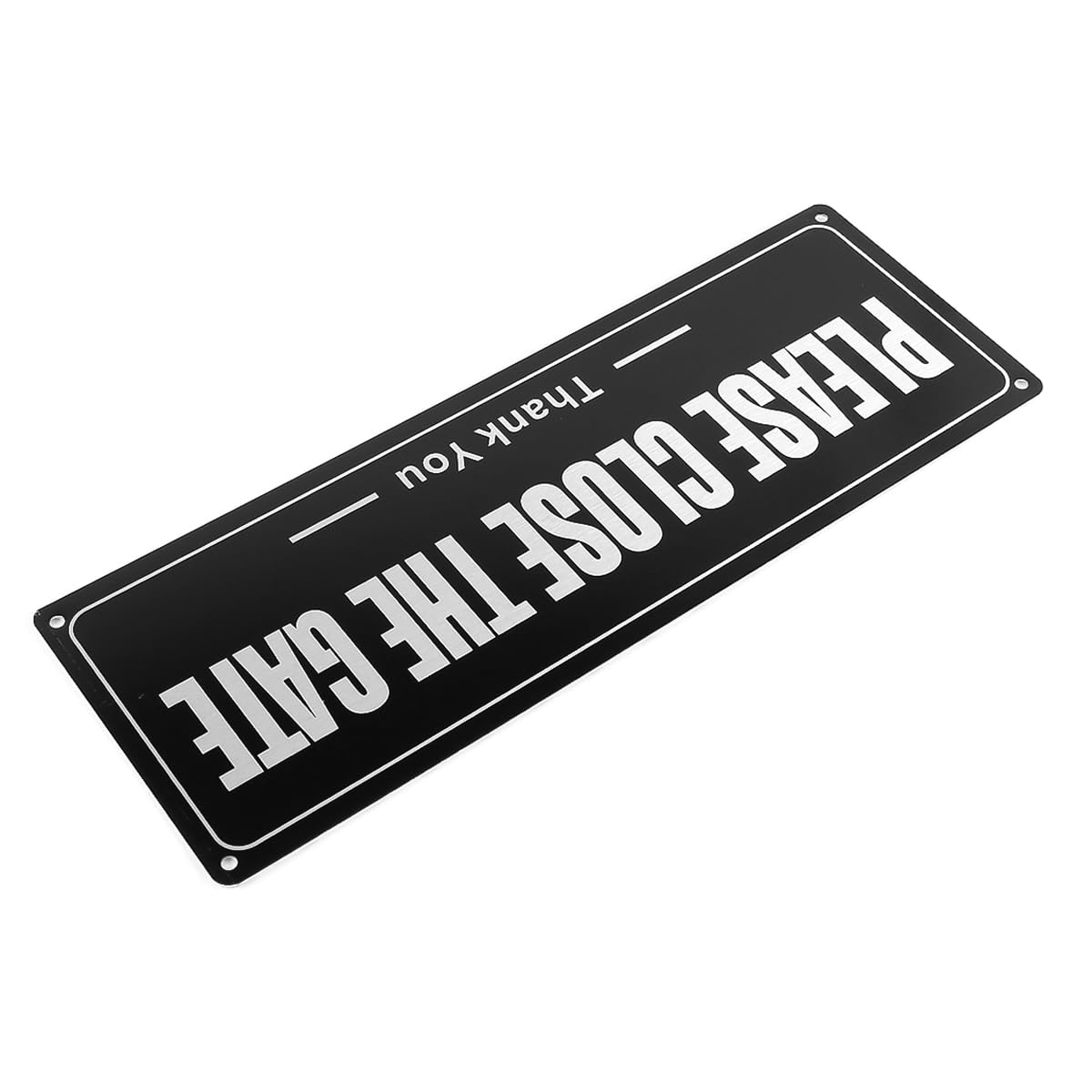 2 pezzi Cartello "Si prega di chiudere il cancello", cartelli e targhe personalizzati, cartello per porta, capanno, giardino, cortile, cancello, uso interno ed esterno, 25 x 9 cm