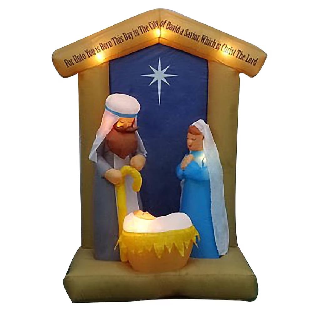 Holiday Living 6.5 Ft. Lighted Nativity Christmas Inflatable
